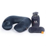 U型充气保健枕 +眼罩+耳塞旅行三件套 送客户的小礼品